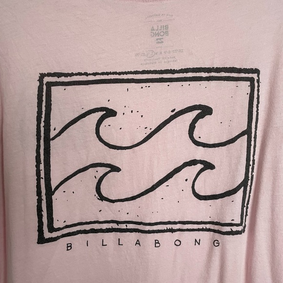 Billabong light pink wave t shirt - Picture 5 of 5